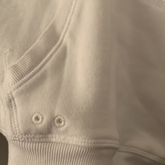 BRAND NEW Soft White Converse Hoodie - Picture 3 of 11